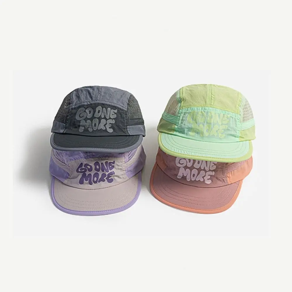 

Casual Letter Printing Quick-drying Hat Drawstring Design Japanese Style Sunshade Cap Thin Adjustable Sun Visor Cap Unisex