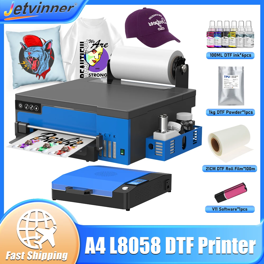 

Принтер A4 DTF для Epson XP600, печатная машина для футболок, прямой принтер для переноса пленки для ткани DTF Print impresora dtf a4