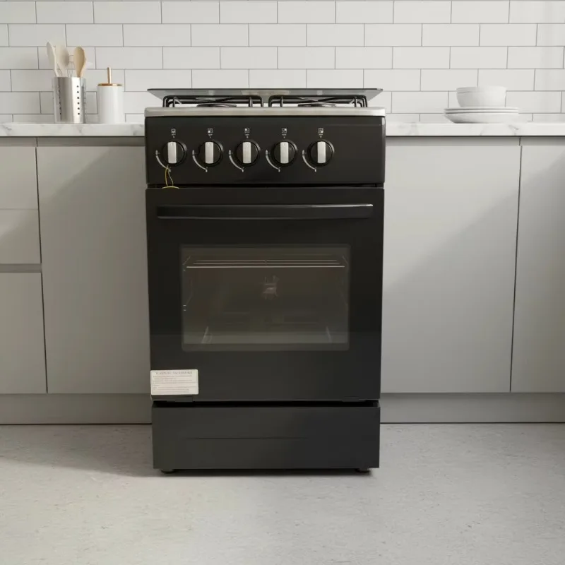 Airo 4 Burner Stainless Steel Gas Stove Pizza Oven Restaurant Cabinet Kitchen Engineering Combination Freestanding Table Stove