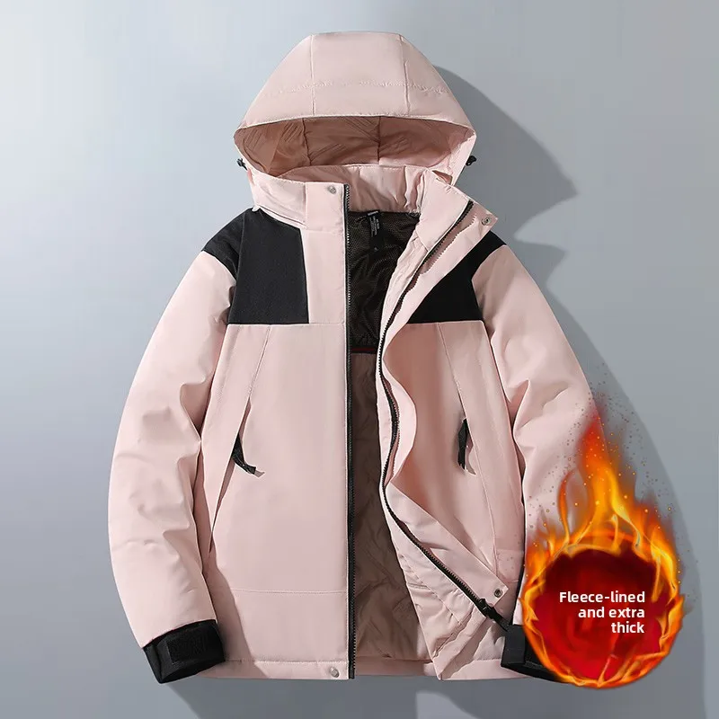 

Graphene Winter Coat Men Cotton-padded Jacket Fashionable Detachable Hat Fashionable Down Jacket Outdoor Down Cotton-padded Coat