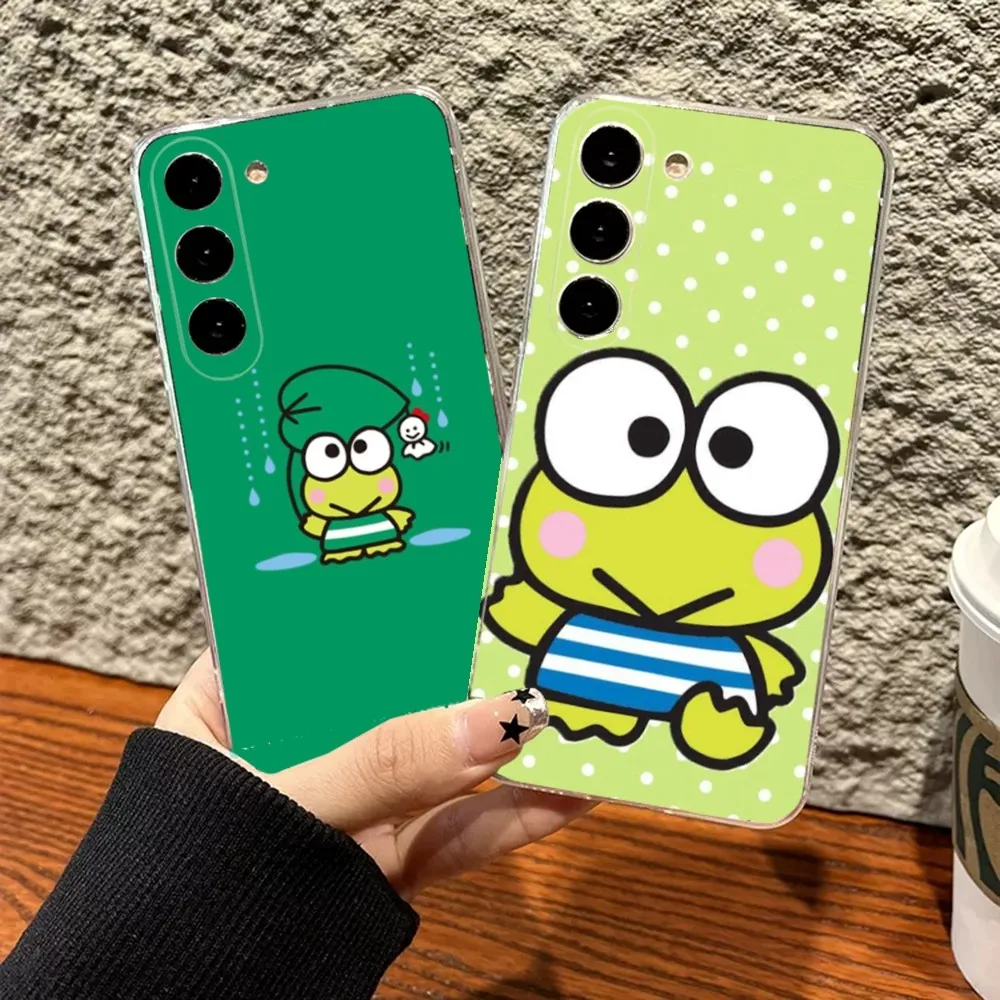 K-Kero K-Keroppi Phone Case For Samsung Galaxy A71,70,52,40,51,31,A50,21S,30S,Note20ultra Transparent soft Cover