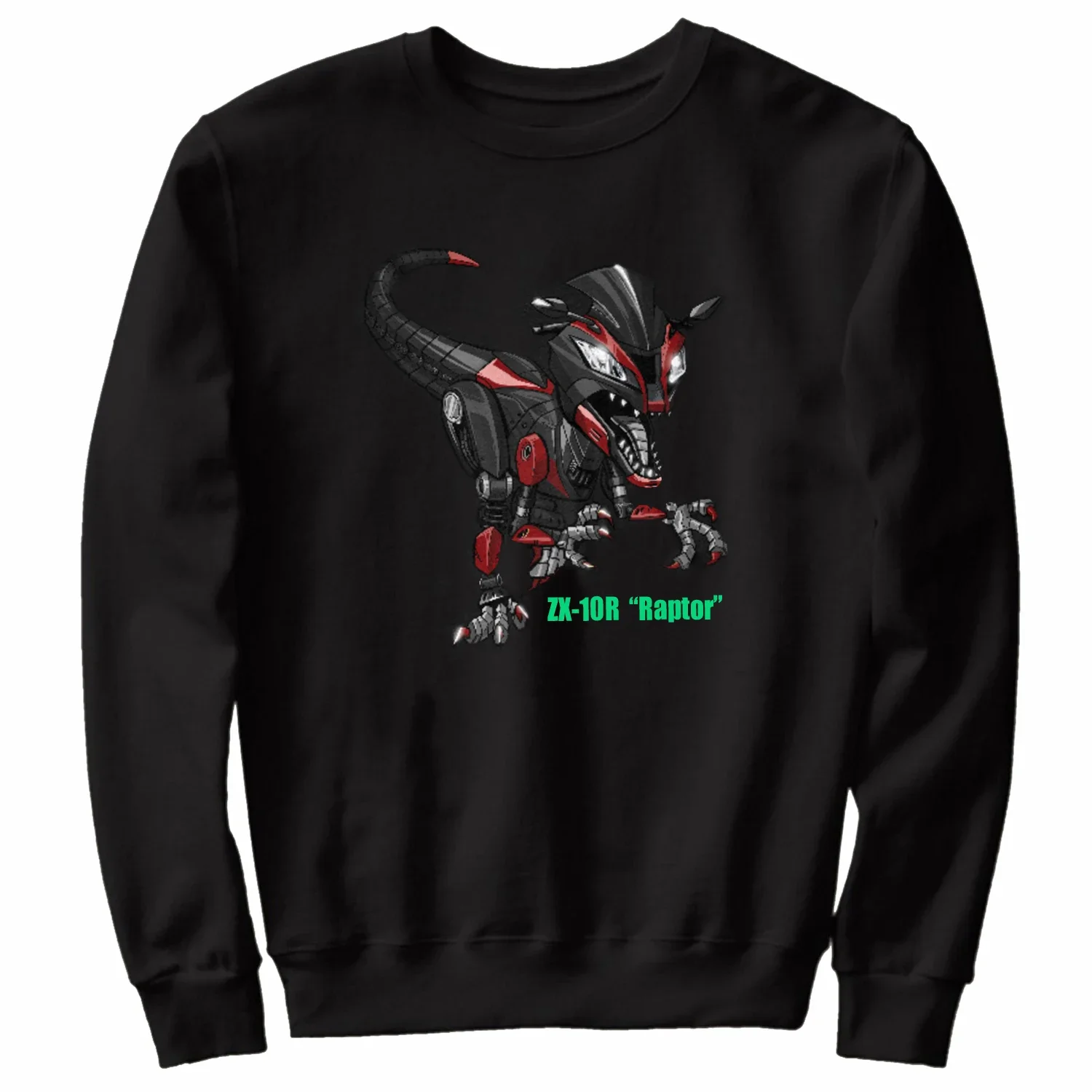 

Classic Motorcycle ZX-10R Raptor Transfiguration Inspired Sweatshirts New 100% Cotton Casual Mens Clothing Fashion Streetwear