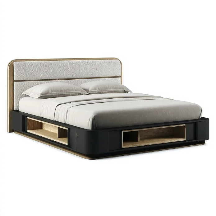 #Luxury Modern Soft Bed King Size Adjustable Convertible Bedroom Furniture Set