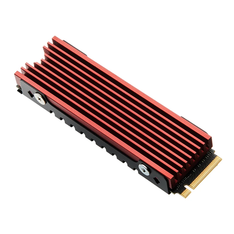 FinalCool Glacier M2 M.2 2280 SSD Heatsink, Double-Sided Heat Sink, with Thermal Silicone Pad for PC / PS5 M.2 PCIE NVMe SSD