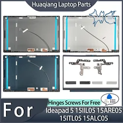 New Laptop Part For Lenovo Ideapad 5 15IIL05 15ARE05 15ITL05 15ALC05 2020 2021 LCDBack Cover Front Bezel Hinges Part Replacement