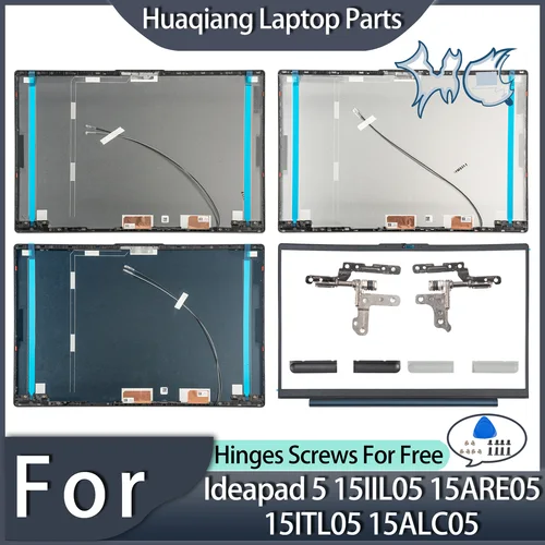 Nueva funda para Ideapad 5 15IIL05 15ITL05 15ARE05 15ALC05 LCD contraportada tapa de pantalla bisel frontal bisagras reposamanos carcasa inferior