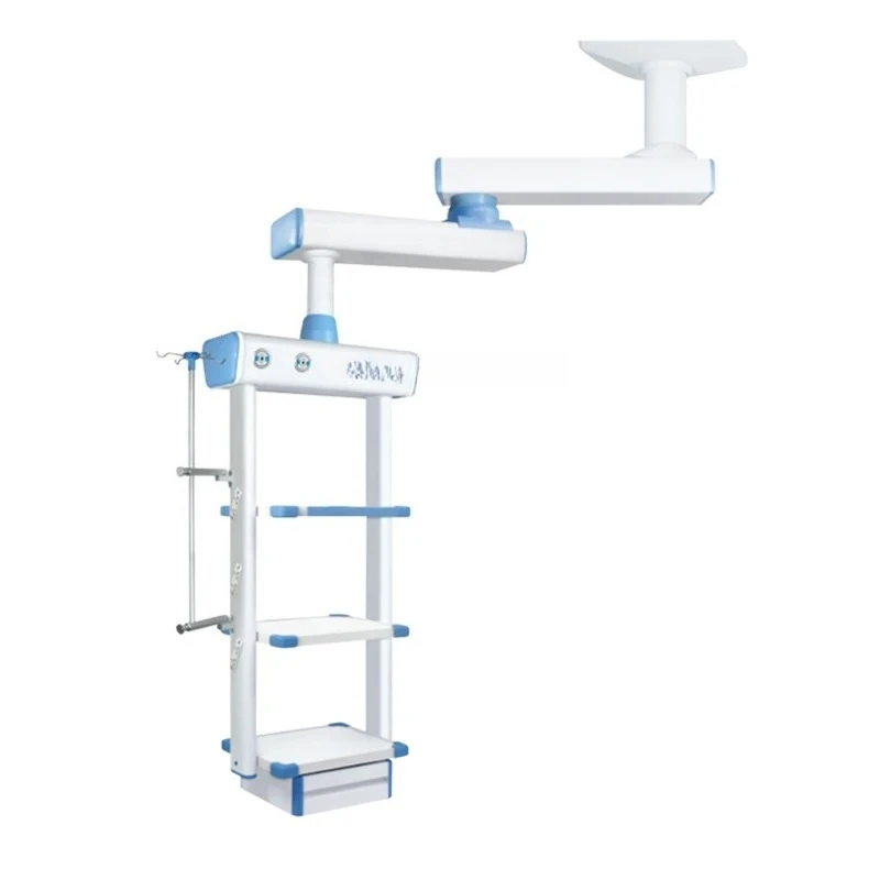 Guindaste de torre médico hospitalar, teto com múltiplas camas, separação compartilhada, suspensão seca e molhada, ponte pendente