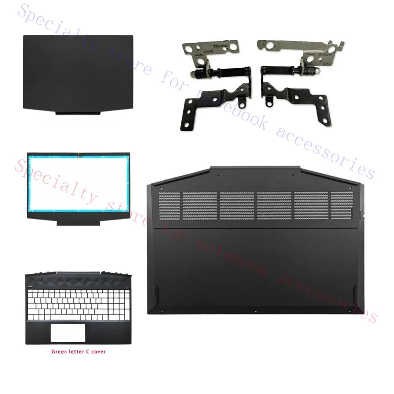 Suitable for Pavilion Gaming 15-dk (6th Gen) TPN-C141: Top Cover, Screen Bezel, Palm Rest, Bottom Shield, Hinge, Air Vent shell