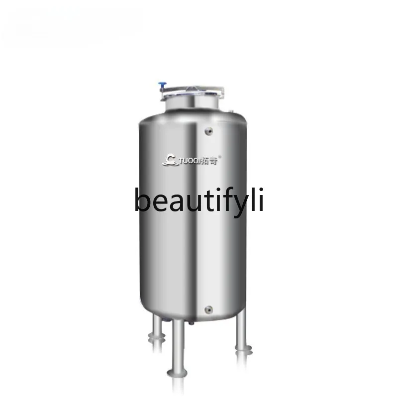 

304 Stainless Steel Sterile Pure Water Tank 0.5 Ton 1 Ton Beverage Tank 2 Ton Round Water Tank