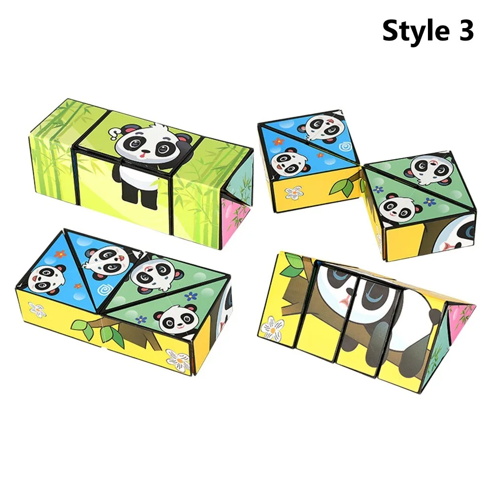 

Panda Infinite Magic Cube Flipping Decompress Puzzle Three-Dimensional Small Toy Hand Flip Puzzle Anti Stress Shape Shifting Box
