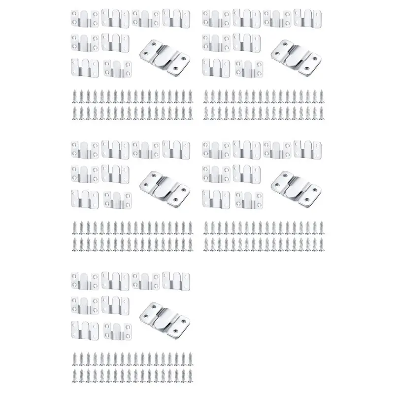 

Комплект из 50 кронштейнов для скрытого монтажа, соединительные элементы для мебели, из нержавеющей стали, для настенного крепления, для фоторамок