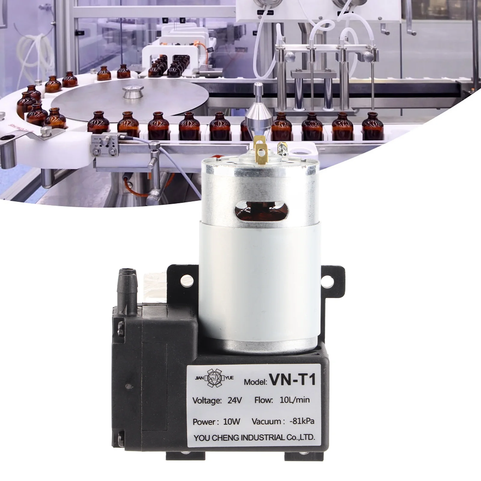 

ZK20 VN T1 Micro DC Vacuum Pump Mechanical Parts Low Noise Industrial Accessory(DC24V ) Key Words