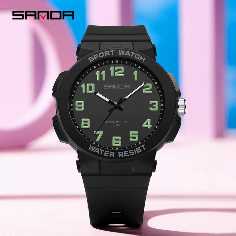 SANDA Luxury Fashion Unisex Watch Youth Outdoor Sports Simple Quartz Watch Men\'s Women\'s Watches Student Watch Relojes hombre