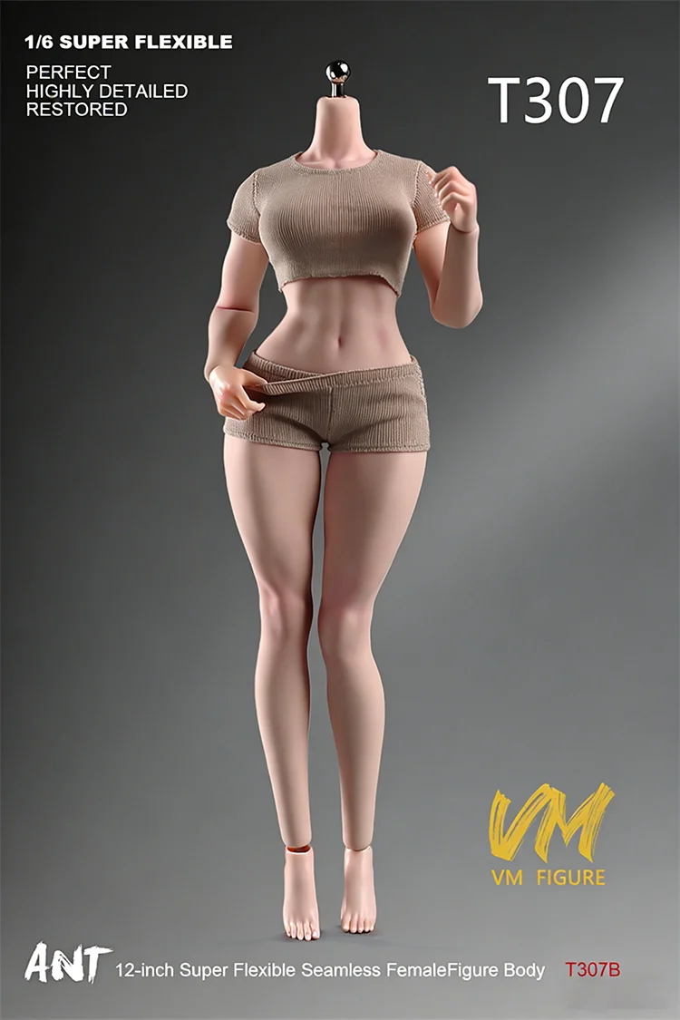 ANT AB001 T302 T303 T307 1/6 Schaal Vrouw Grote Borsten Super Flexibele Naadloze Lichaam 12 ''Vrouwelijke Soldaat Action Figure poppen Speelgoed