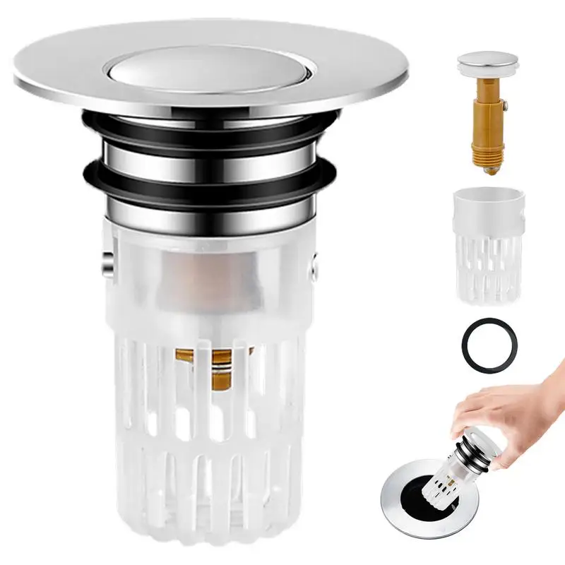 

Выдвижной фильтр для слива раковины в ванной комнате с защитой от засорения, многофункциональный фильтр для слива раковины в ванной