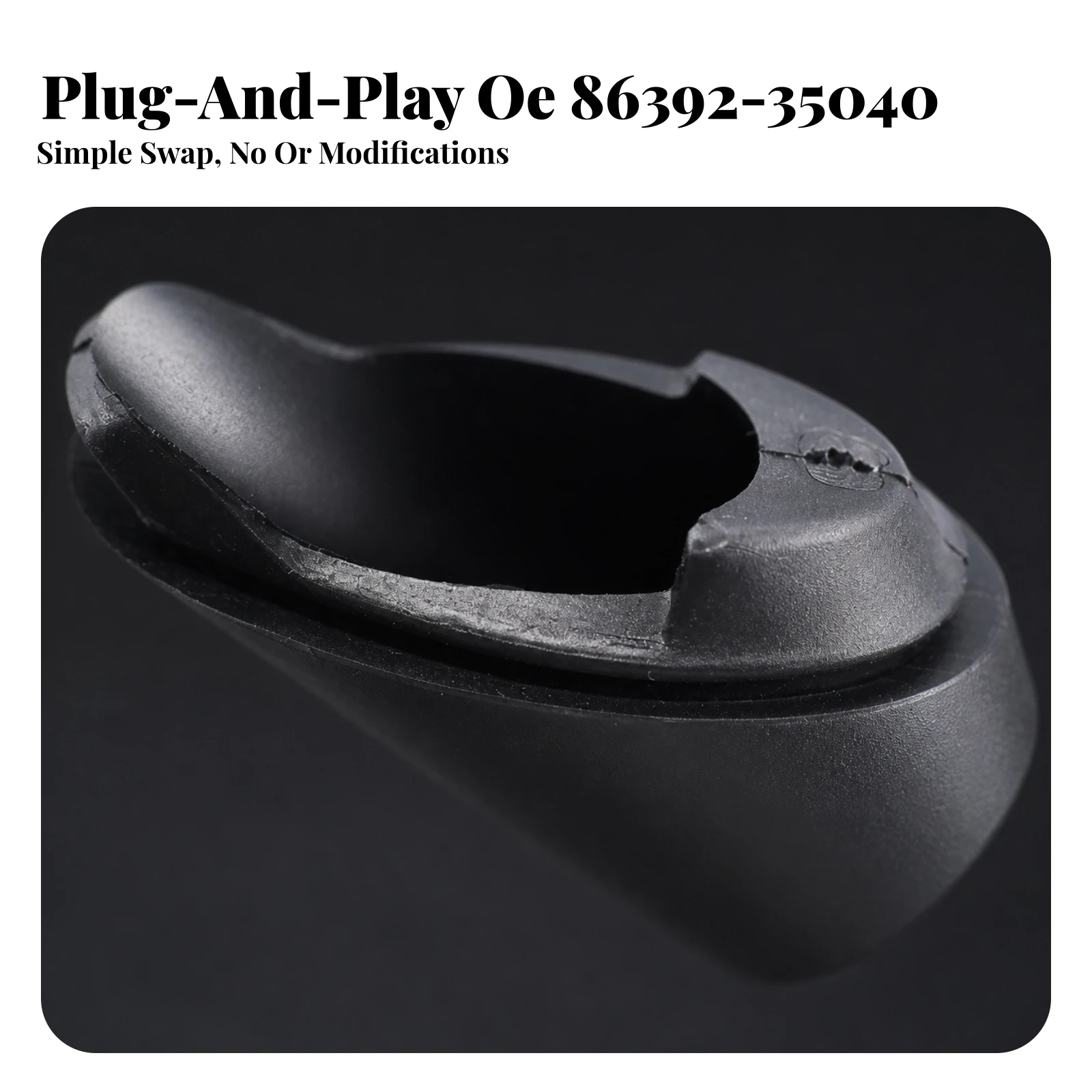 Car Antenna Base Replacement Exact Fitment Antenna Base with OE 86392-35040 Auto Part Long-Lasting Compact for Automotive DIYers