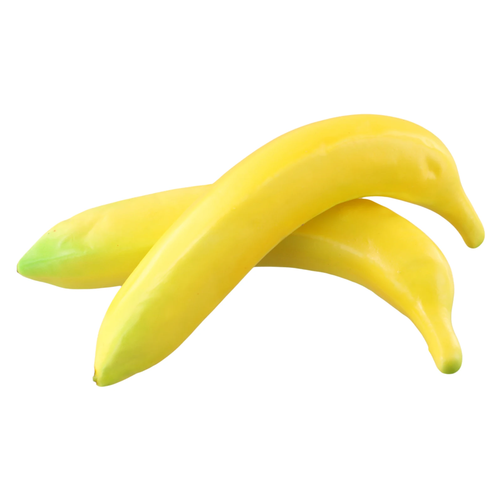 2pcs Fake Bananas Plastic Foam Imulation Fruit Model Funny Gift Fruit Shop Decorations Display Photo Prop Hone Decor