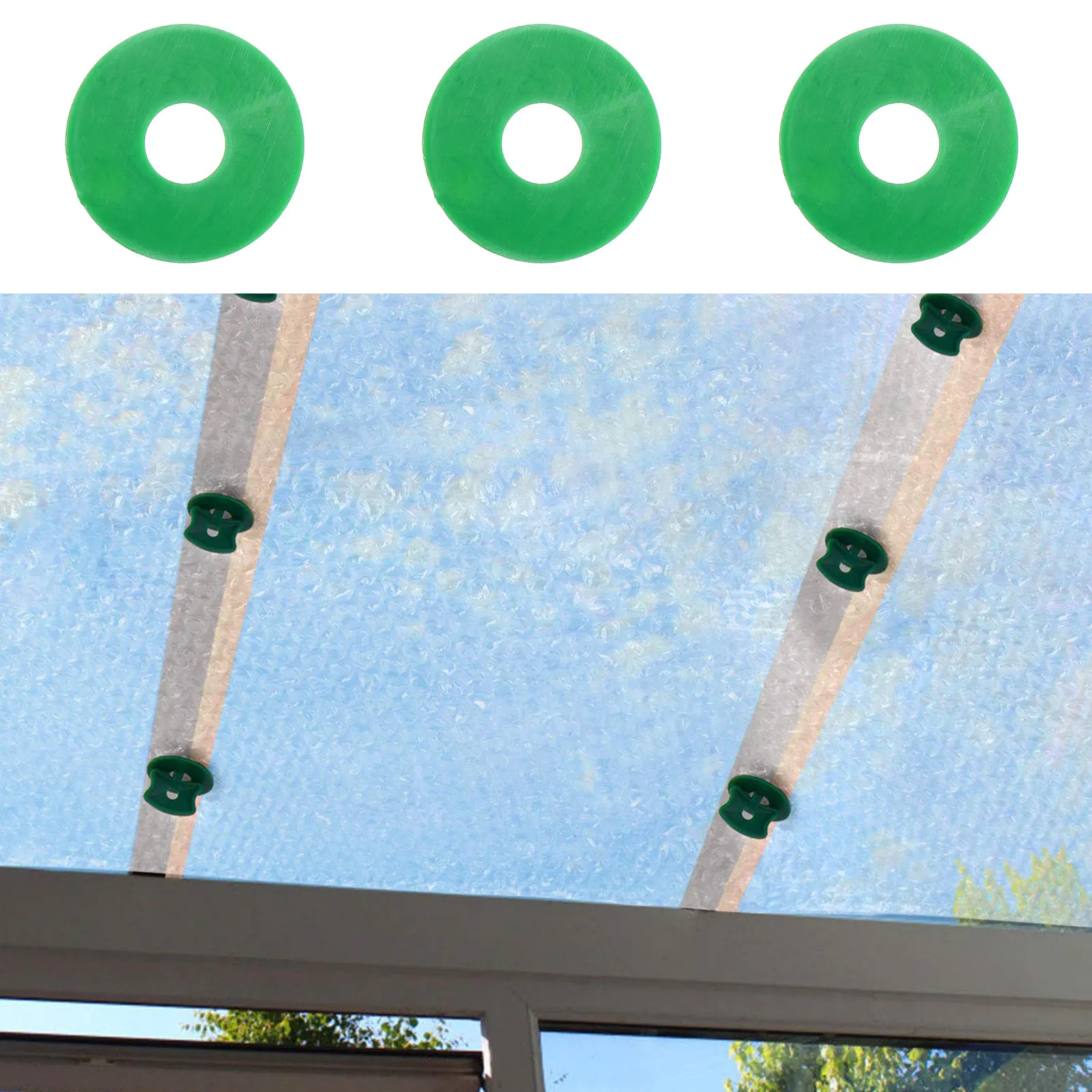 250Pcs Plastic Greenhouse Hook Sturdy Extension Clamp Easy Install Hard Net Clip Plant Vine Fixing Garden Fixed Accessories