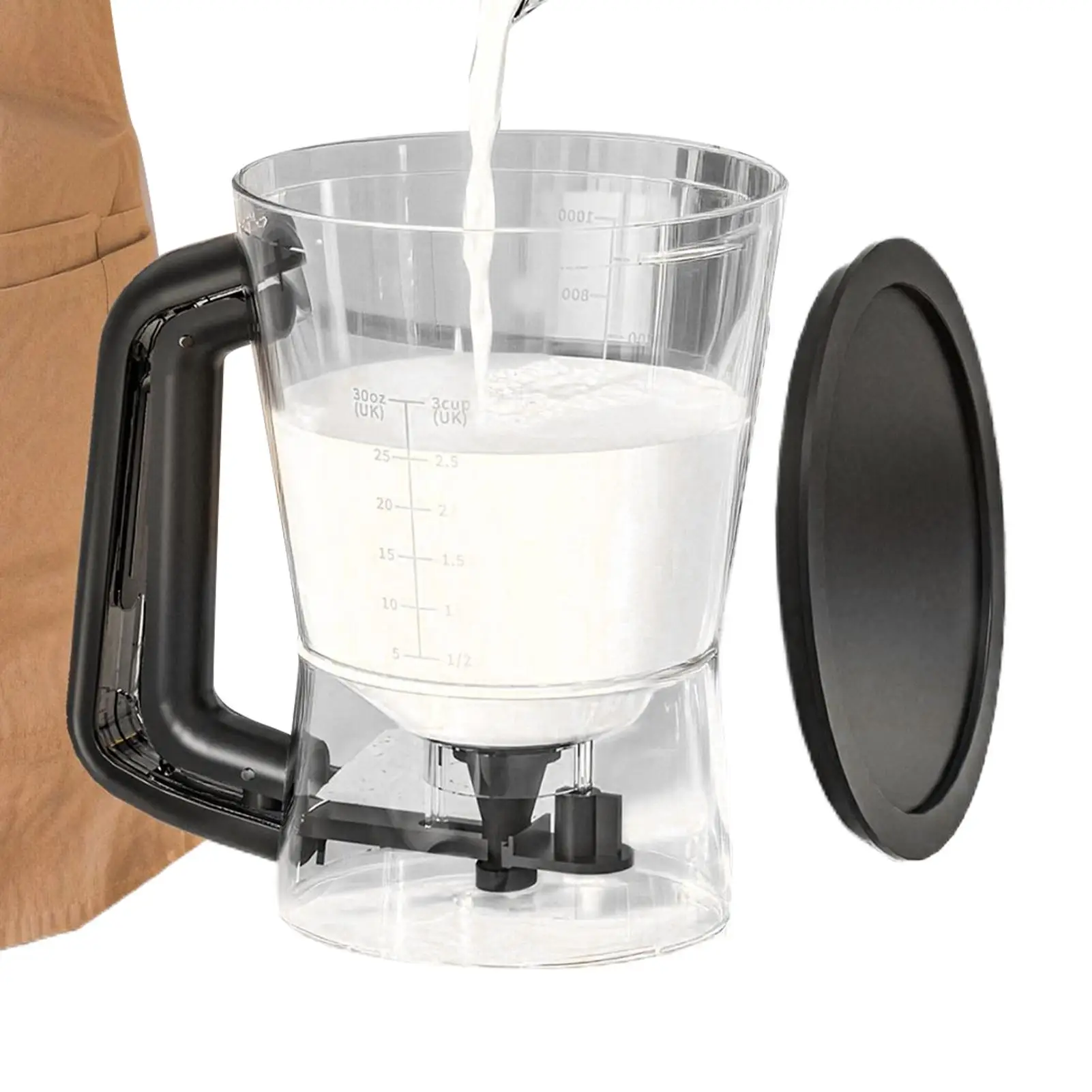 

Pancake Batter Dispenser 1L Funnel Shape Handheld Shaker Cupcake Batter Dispenser For Kitchen Cooking Baking Cupcake Sauce