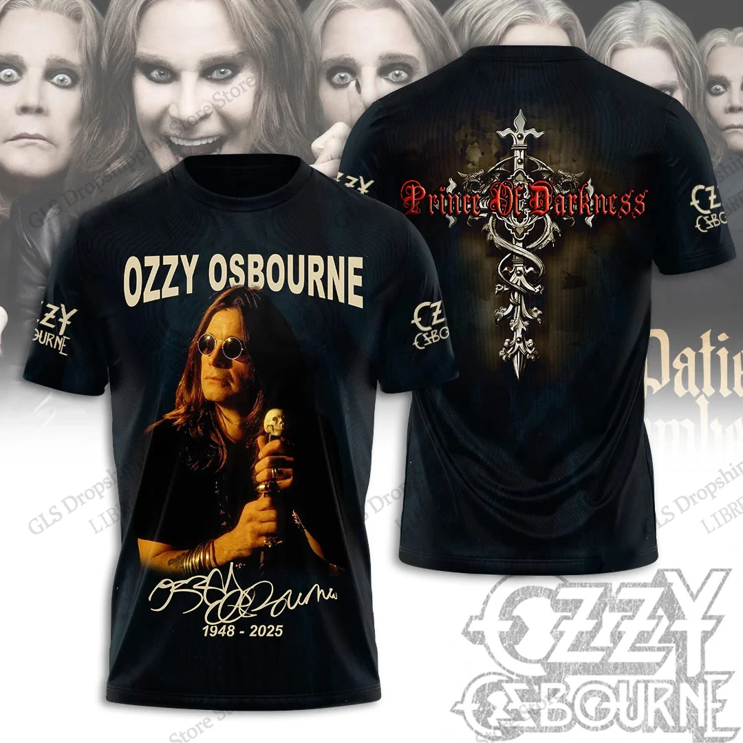 Men T-shirt Rock Band Ozzy Osbourne 3d Print T shirt Tops Womens Large size Tops Tees Summer Tshirt Kids Clothes Album 2025 New image 3