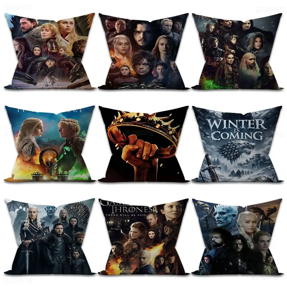 Film G-Game Of T-Thrones Personalized Pillow Cover Kids Bedroom Wild Party Decor Pillowcase Kid Birthday Shower Gift