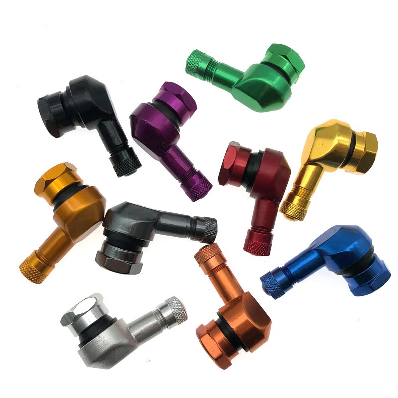 11.3 Mm Aluminum Metal 90 Degree Angle Universal Motorcycle Colorful Tire Valve Stems Tv25al