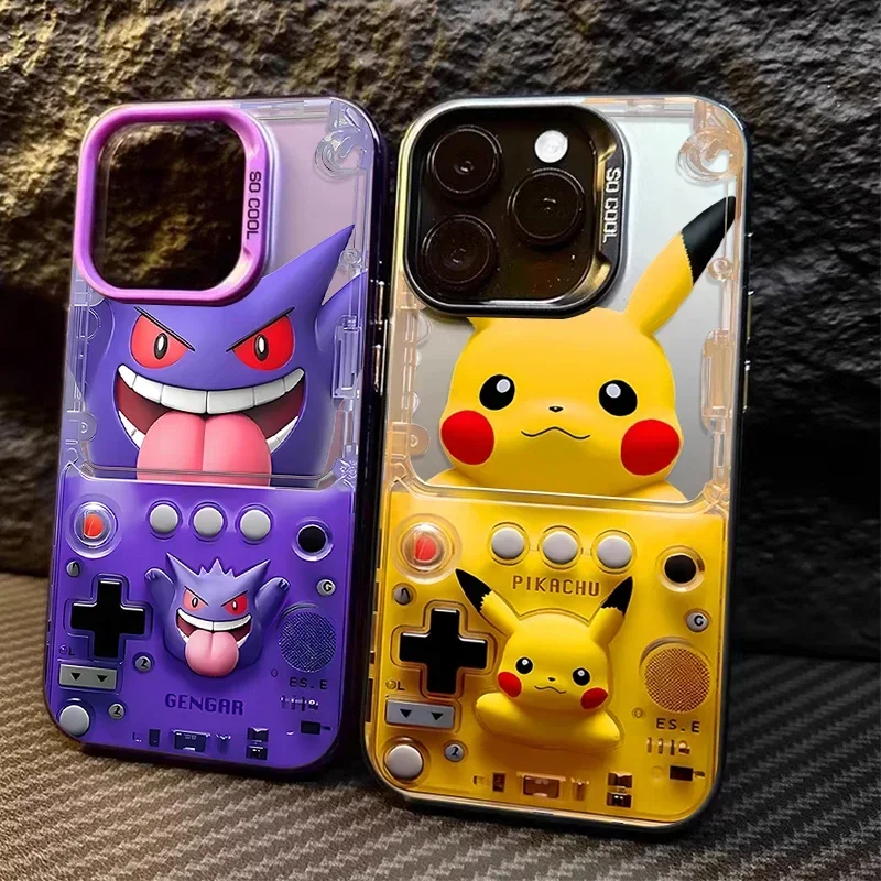 P-Pokemon P-Pikachu Gengar Game Phone Case For iPhone 16 15 14 13 12 11 Pro Max XS Max 7 8 Plus Shockproof Silicone Matte Cover