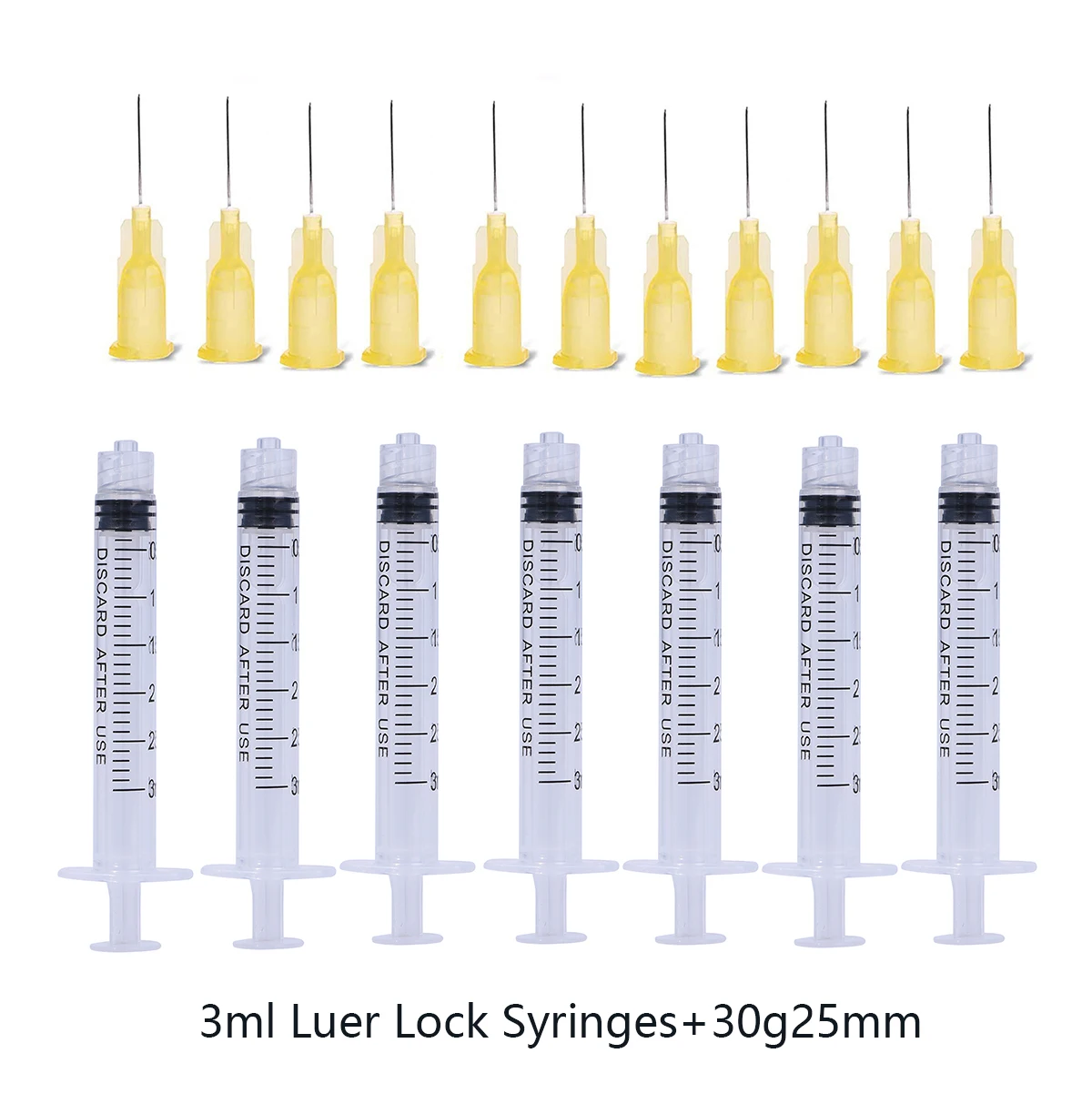 Imagem -03 - Seringas Estéreis Descartáveis Luer Lock Injeção de Agulhas Beleza Embalada Individualmente Small Needledispensi 29g13 mm 3ml
