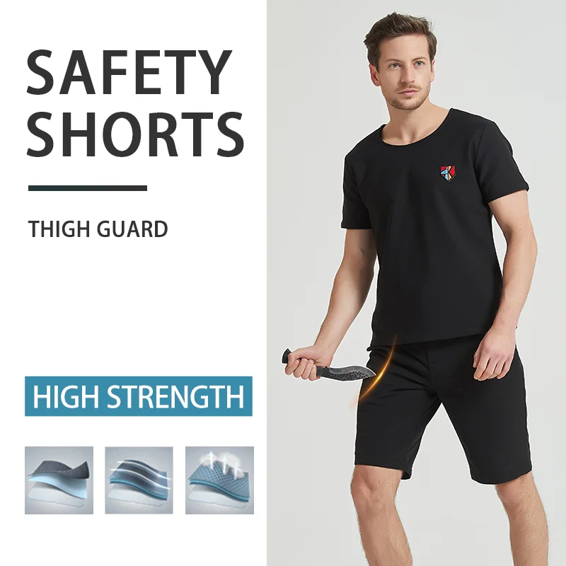 Summer Safety Cut Resistant Concealed Anti Blade Pants Bodyguard Police Self-defense Knife Stan Proof Shorts Men Women