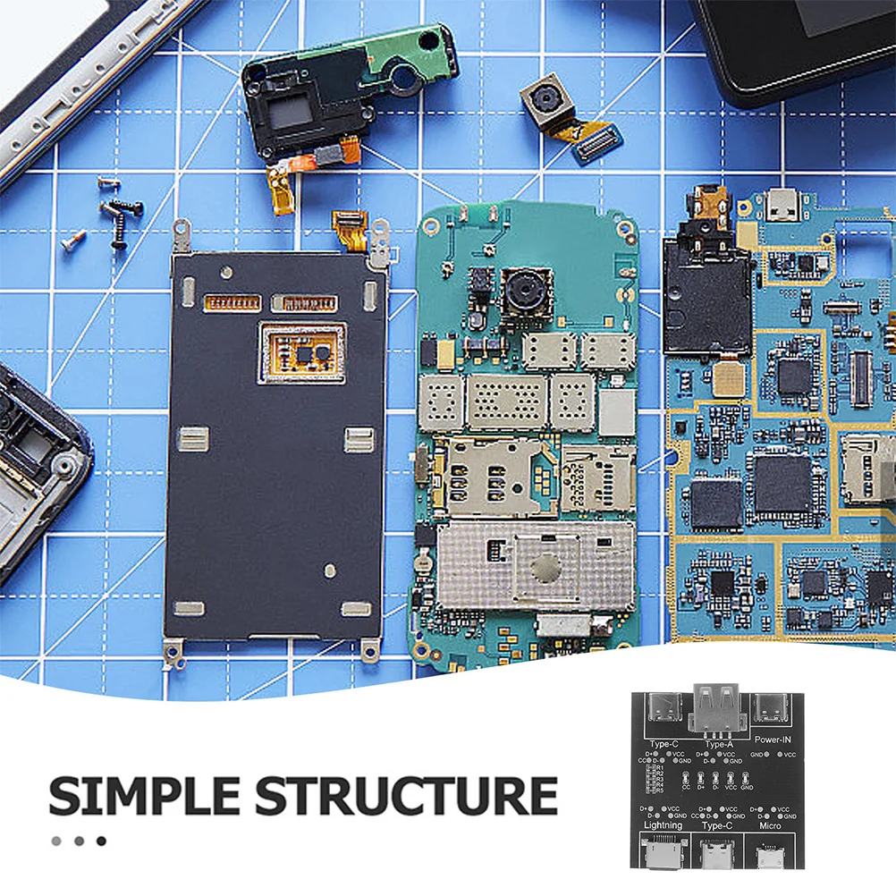 

2Pcs USB Data Cable Tester Board Fast Detection USB Cable Testing Tool High Accuracy Wire Test USB-C Tester Data Wire Test Tool