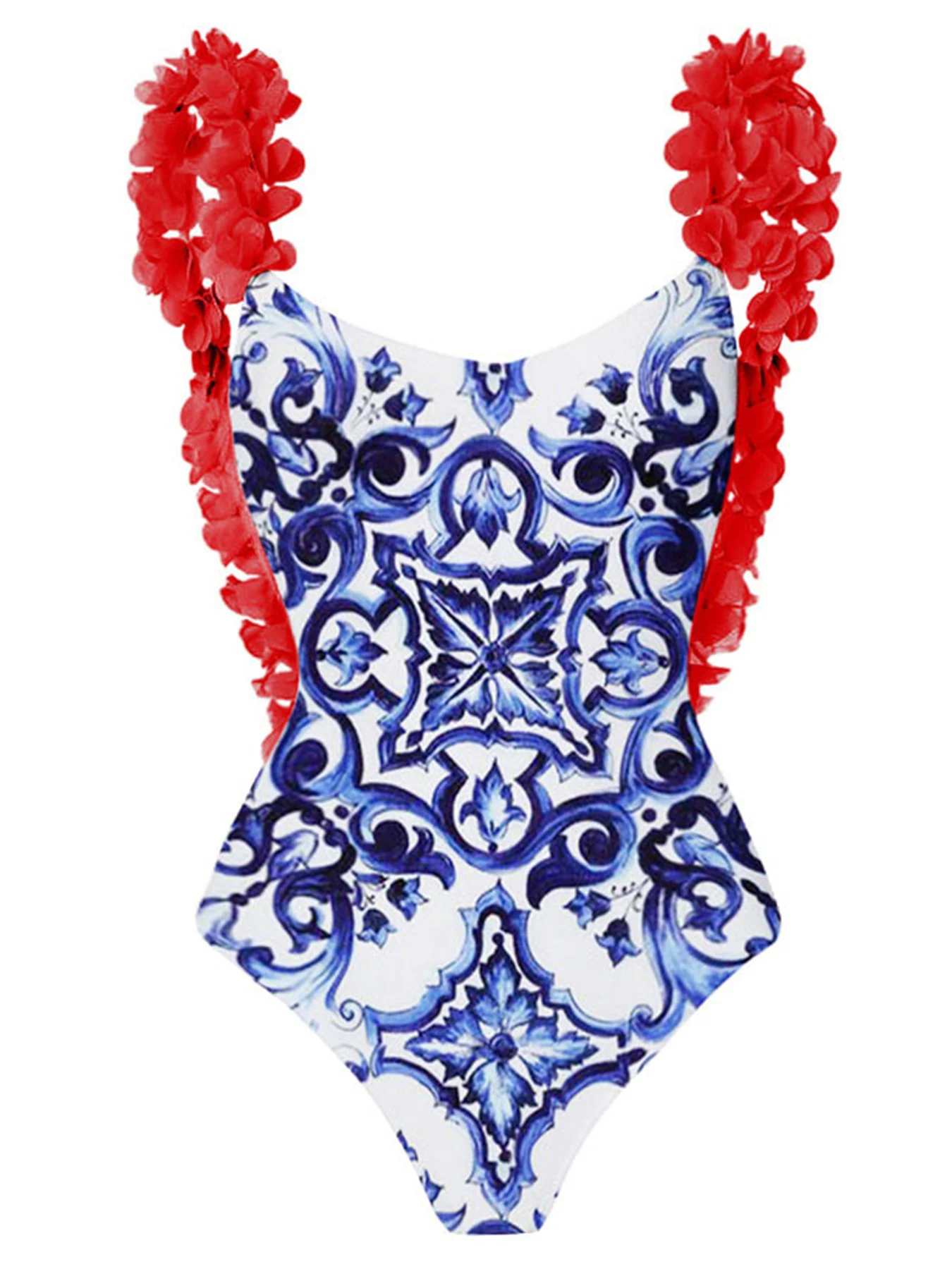 2026 New Floral Print One Piece Swimsuit Female Flowers Swimwear Women Backless Monokini Bathing Suits Summer Beach Wear Bathers