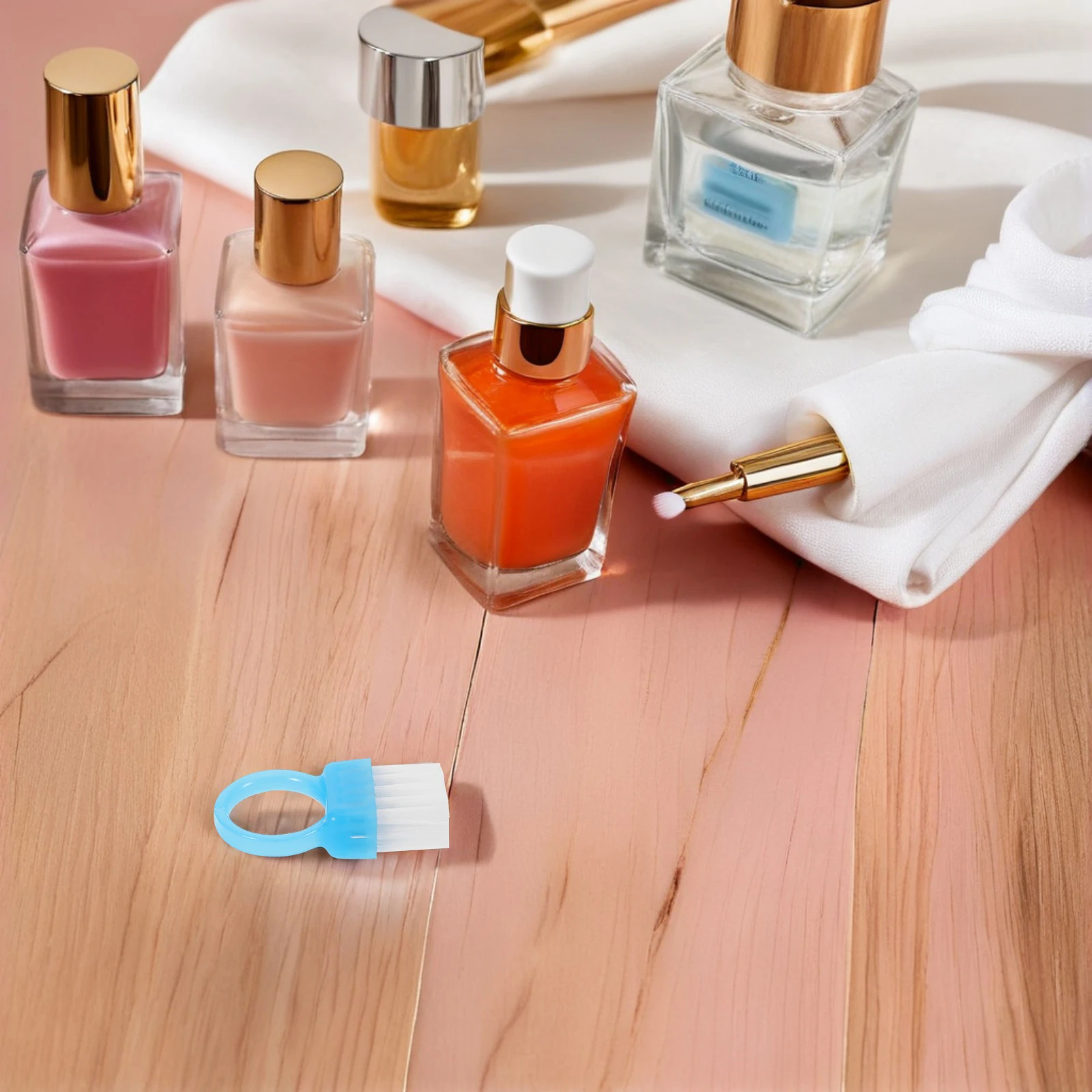 

100Pcs Plastic Nail Brush Set Heavy Duty Nail Scrubber for Fingernails Efficient Cleaning Tool Compact Manicure Brush for Travel