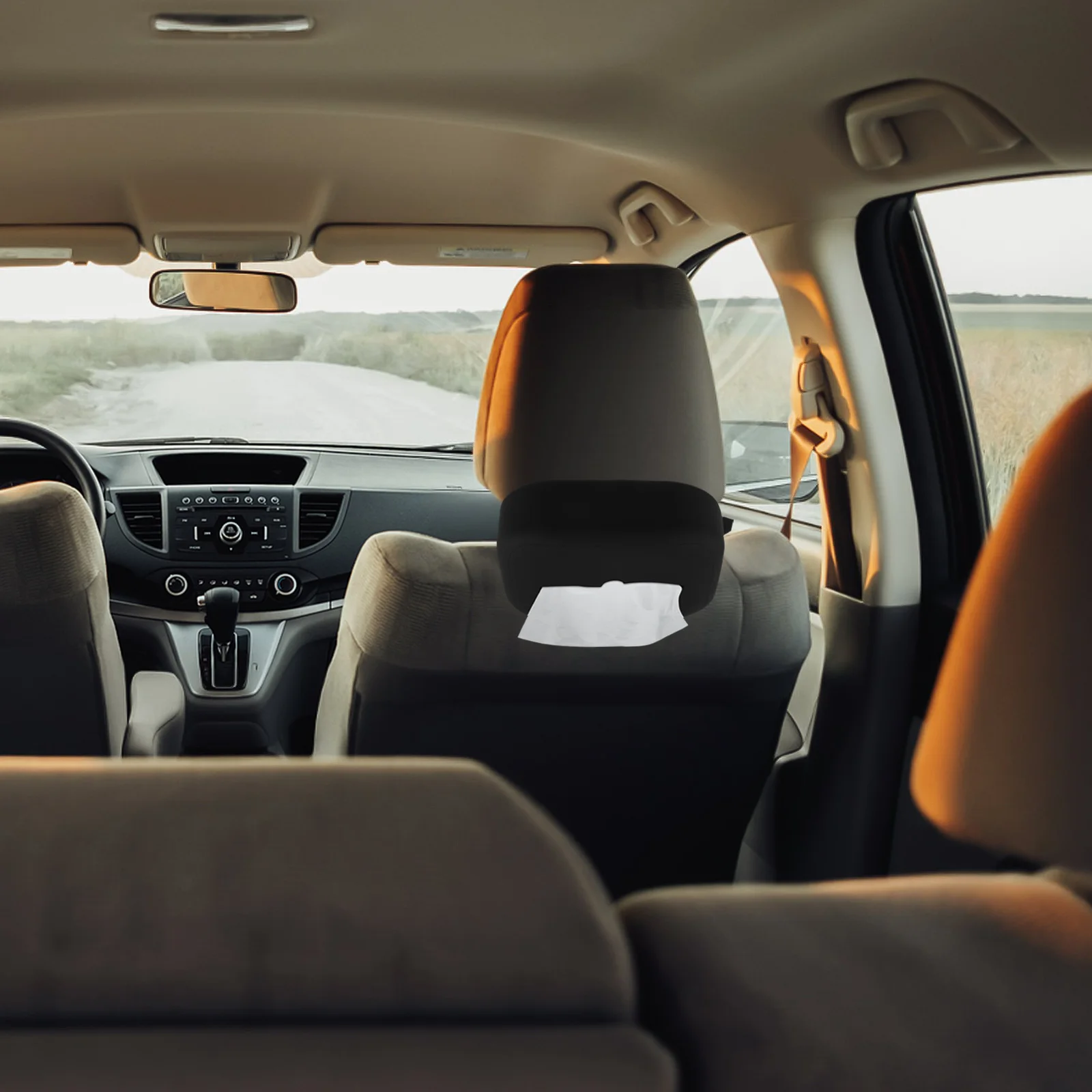 

Stylish Car Tissue Holder Silicone Hanging Box for Backseat Armrest Visor Modern Minimalist Interior Decoration