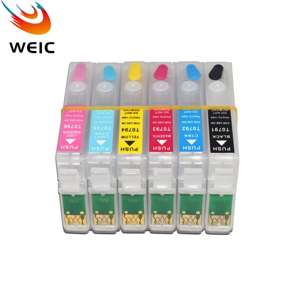 82 82N T0821-T0826 Refillable Ink Cartridge for Epson Stylus Photo R390 R270 R290 R295 RX590 RX615 RX610 RX690 Printer