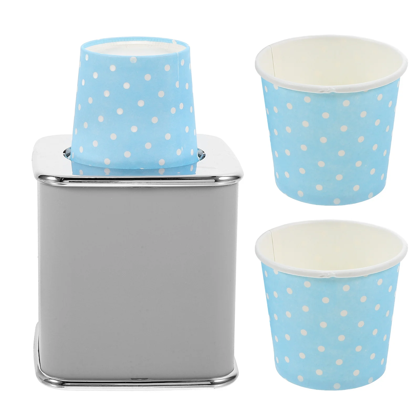 

10Pcs Pull Type Paper Cup Dispenser Upside Down Desktop Holder Saves Waste Fits 57-66Mm Cups Wall Mounted Cup Dispenser