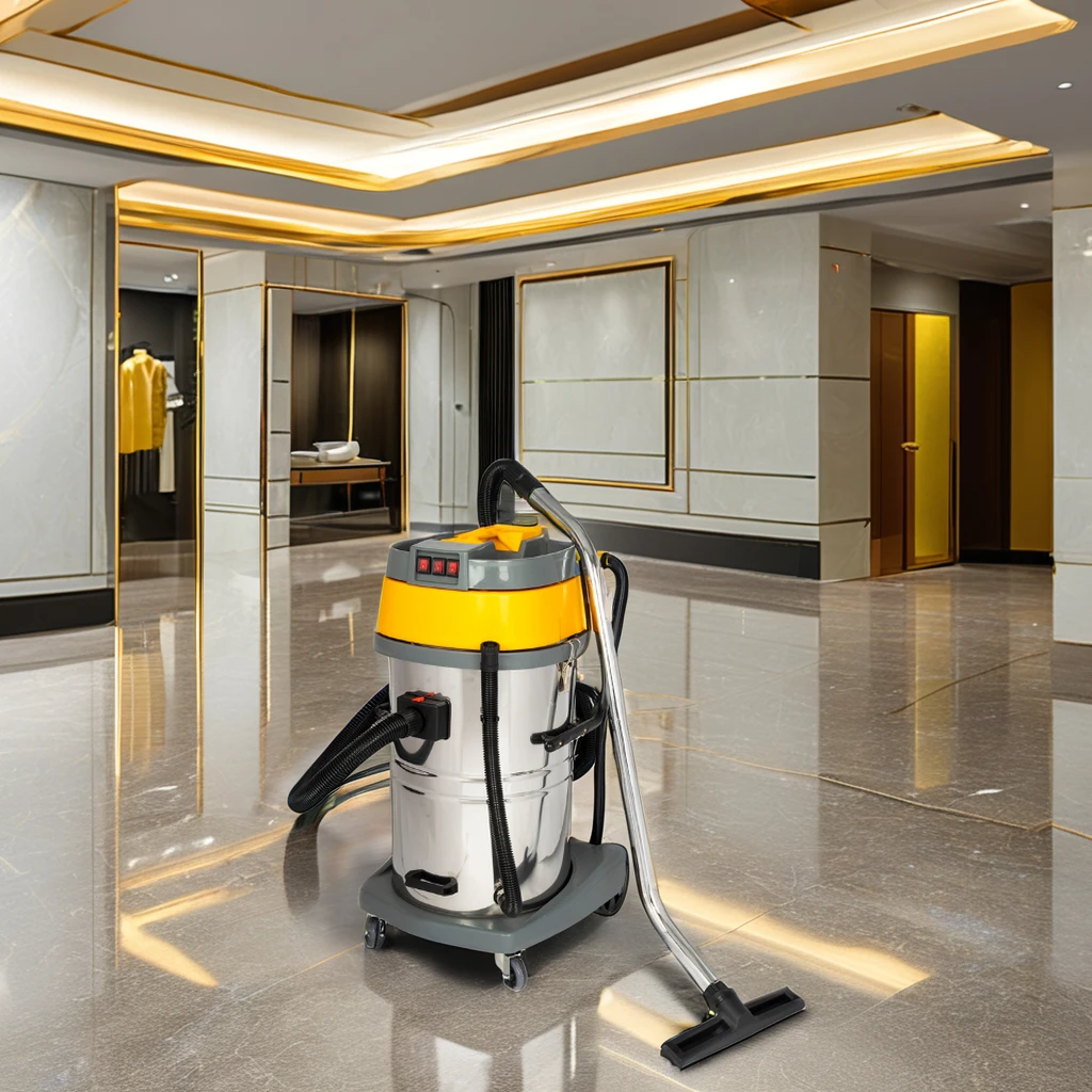 Aspirador de pó industrial úmido e seco 230V 100L com novo motor para hotéis de restaurantes domésticos e uso de construção