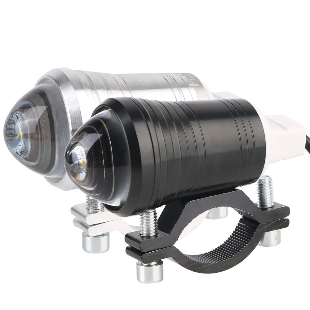 Luces de circulación diurna faro de motocicleta foco fuerte foco delantero luz intermitente estroboscópica luces antiniebla LED