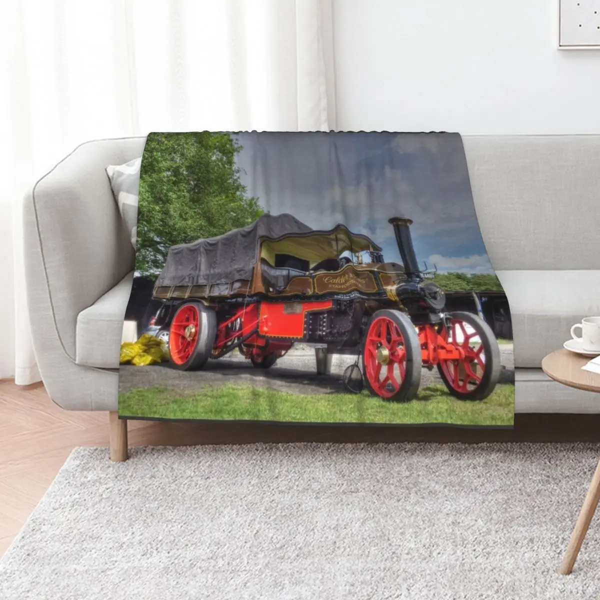 

Foden Steam Wagon Throw Blanket Cute Plaid for sofa Beautifuls Multi-Purpose Blankets