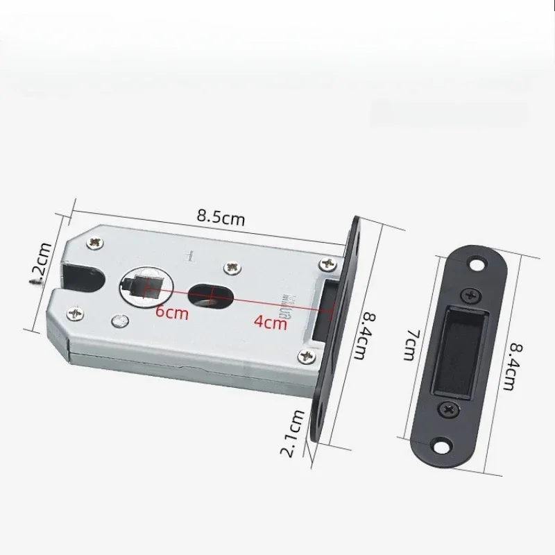 

Excellent Minimalist Ecological Lock for Household Doors Indoor Bedrooms Wooden Door Handles Magnetic Suction and Silent Locks