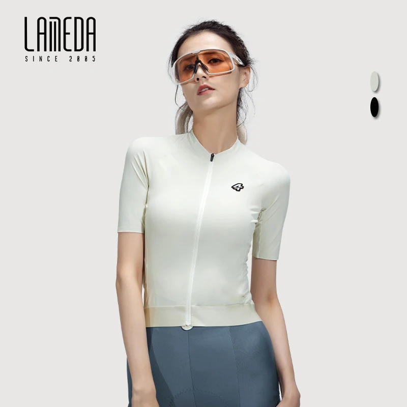 

LAMEDA New Cycling Jersey Women Tight Sun Protection UPF50+ Spring Summer Short Sleeves Thin MTB Road Bike Top