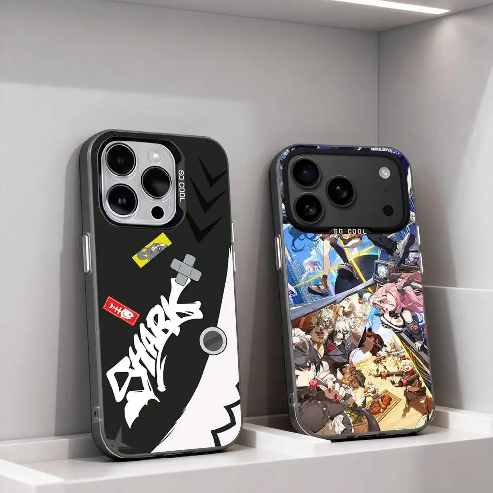 

Z-Zenless Zone Zero Cute Phone Case For iPhone 17,16,15,14,13,12,11,Pro,XS,Max,Plus,Mini,SE4,E IMD Matte Black