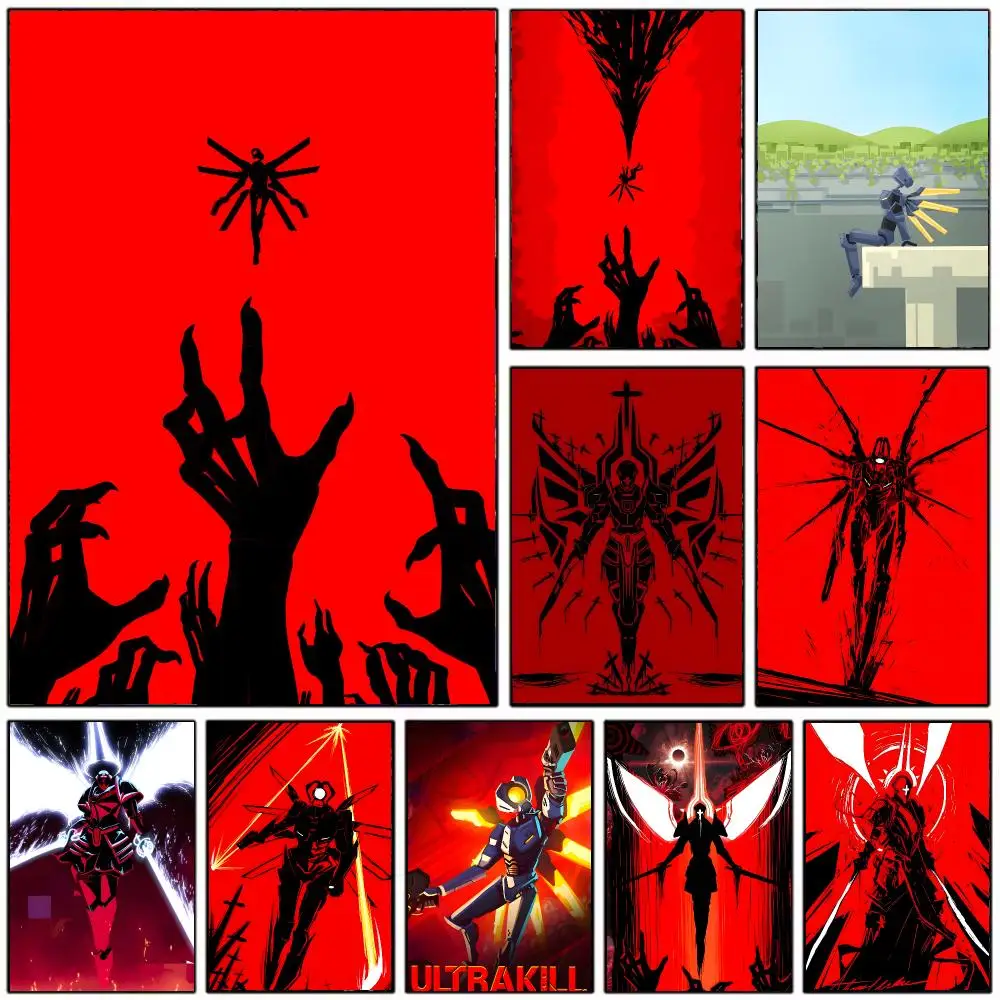 Game Shooter Ultrakill Poster Modern Home Decoration Interior Design & Contemporary Wall Art Collection