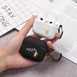 Funny Life Beer Pattern Airpod Case Earphone Cover for AirPods 2 3 Pro 2nd Generation Case Perfect Gift for Men Boyfriend