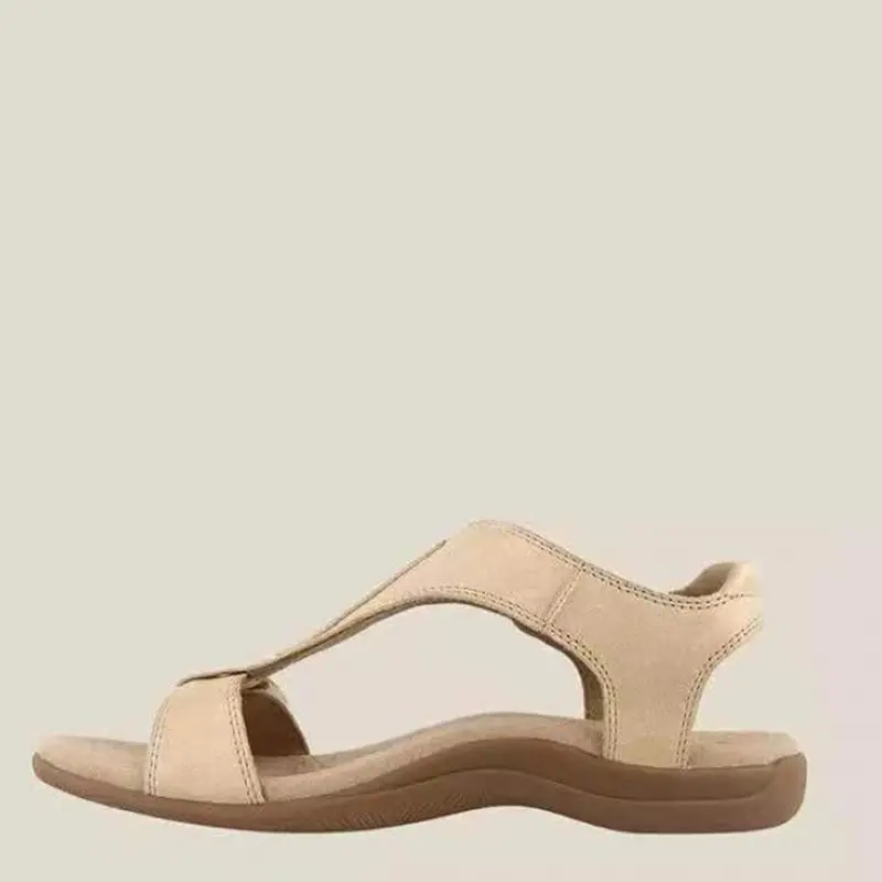 Sandalias ortopédicas con correa en T para mujer, zapatos de playa cómodos, informales, talla grande, Verano