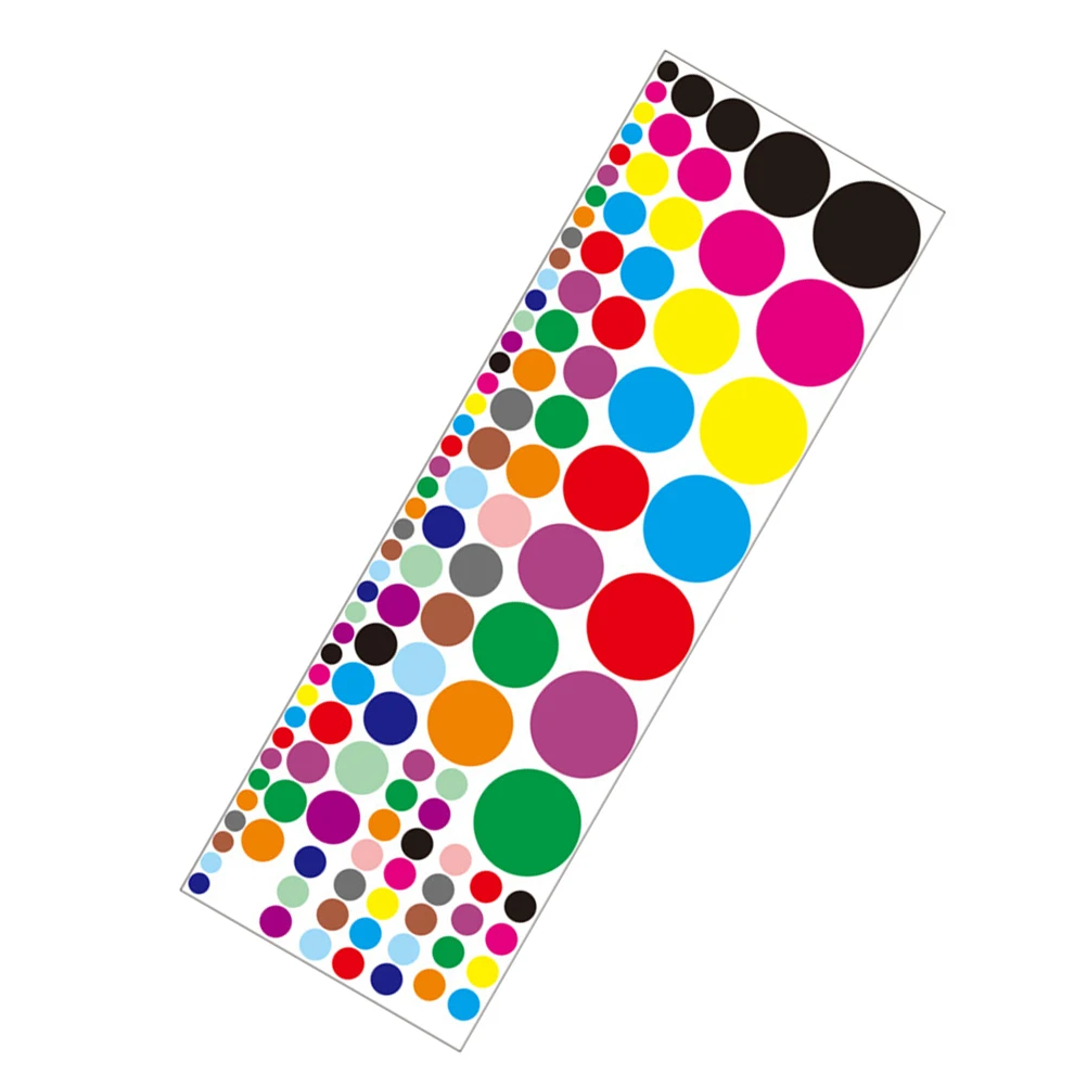 

1Sheet Cheerful Circle Wall Decals PVC Stickers for Stylish Kid's Room and Indoor Walls