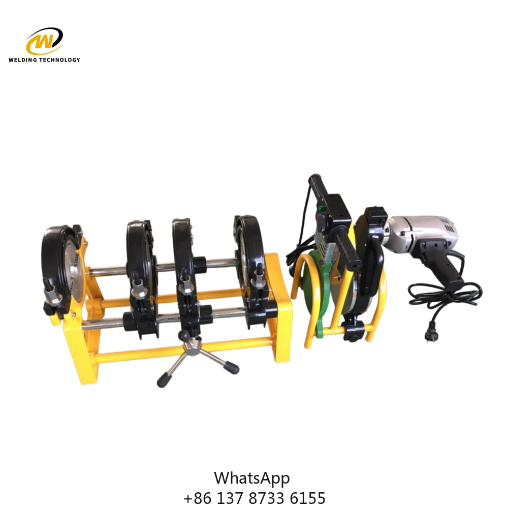 Manual HDPE Butt Fusion Welding Machine 200mm Portable PE Thermofusion Welding Machine HDPE Pipe Jointing Machine