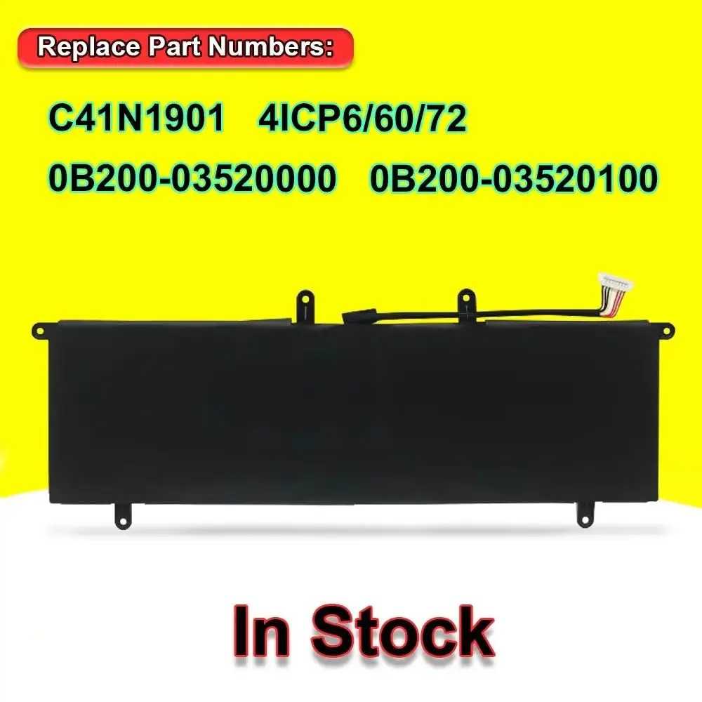 C41N1901 For ASUS ZenBook Duo UX4000F UX4000FL UX481 UX481F UX481FA UX481FL Series Laptop Battery 4ICP6/60/72 15.4V 70Wh