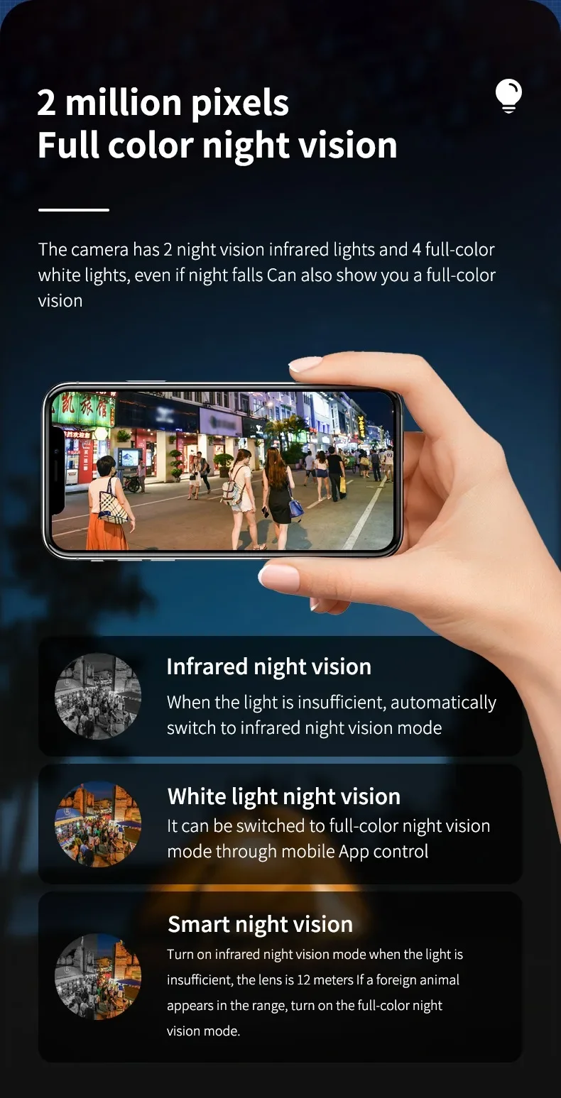 Phone App. CamHi Pro Remote Outdoor Tracking Pan Tilt 365 Day Night Recording Solar Panel 4G PTZ Network Camera