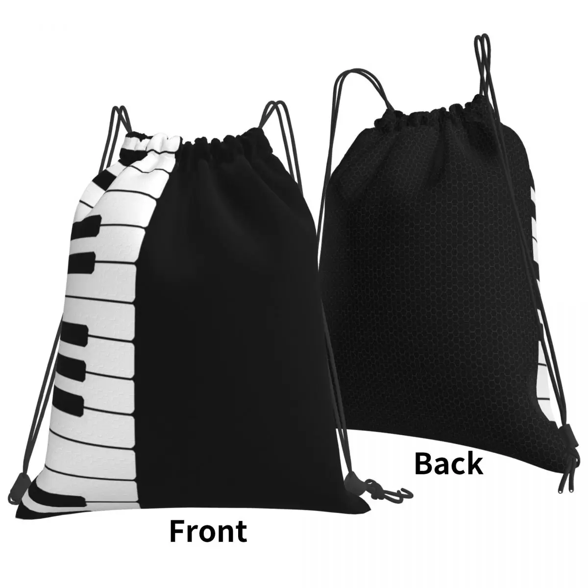 Piano Backpacks Fashion Portable Drawstring Bags Storage Bag Book Bags For Travel School