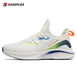 Baasploa zapatillas de correr para mujer, superficie de malla transpirable, cómodas, antideslizantes, zapatos de tenis para caminar, deportes al aire libre